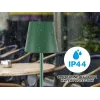 Beper P201UTP115 candeeiro de mesa LED recarregável, 1,5 W, interruptor tátil, regulável, adaptador para garrafa de 33 mm, resistente à água, verde