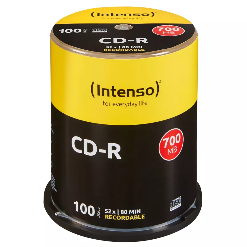 CD-R Intenso 700MB 52x 100 unidades