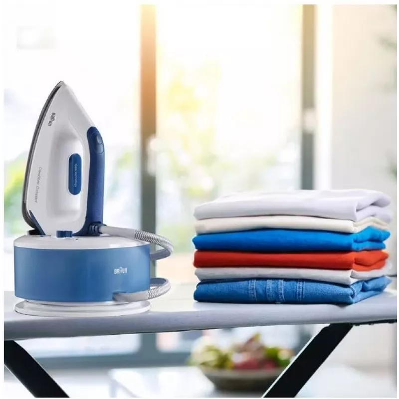 Braun CareStyle Compact IS 2143 BL 2400 W 1,5 L Sola EloxalPlus Azul, Branco