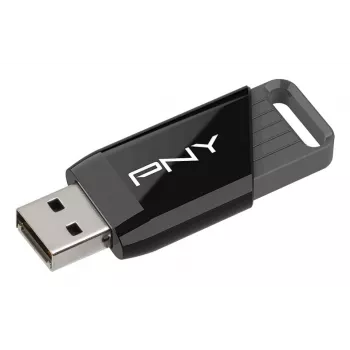 PNY Attaché X, 64 GB, USB Type-A, 3.2 Gen 1 (3.1 Gen 1), 130 MB/s, Dia, preto