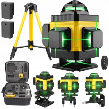 Extralink Nível laser de linhas cruzadas conjunto 4D com tripé