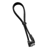 Cabo SATA-3 CableMod ModMesh com conector em ângulo reto 30 cm - preto