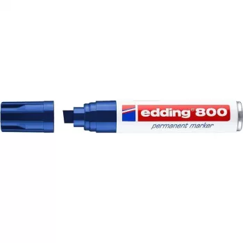Marcador permanente Edding 800 ponta cónica azul