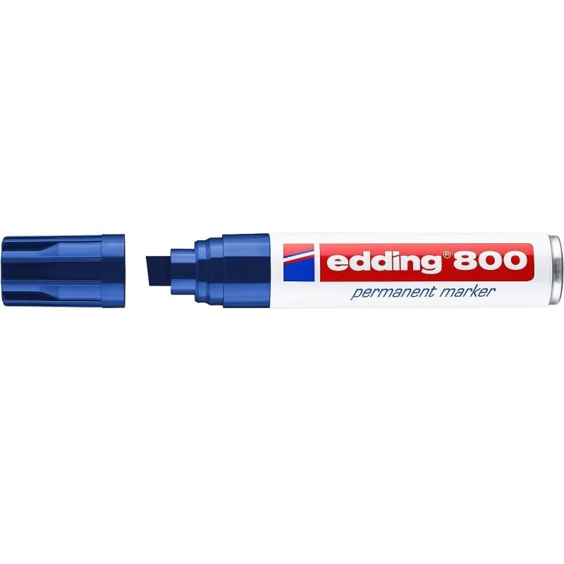 Marcador permanente Edding 800 ponta cónica azul