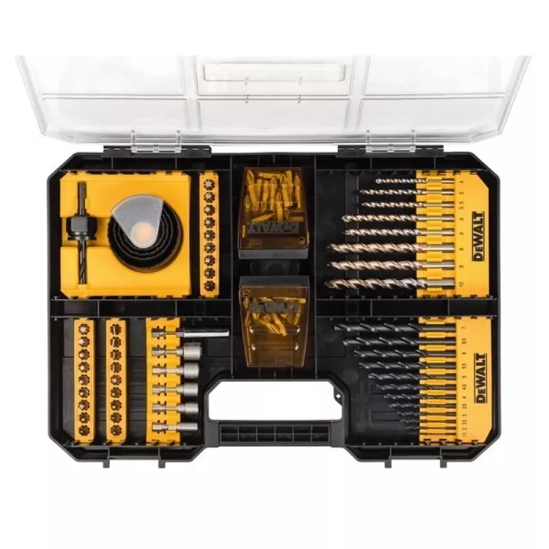 Conjunto de acessórios de bits e brocas Dewalt Dt71569-Qz, 100 peças