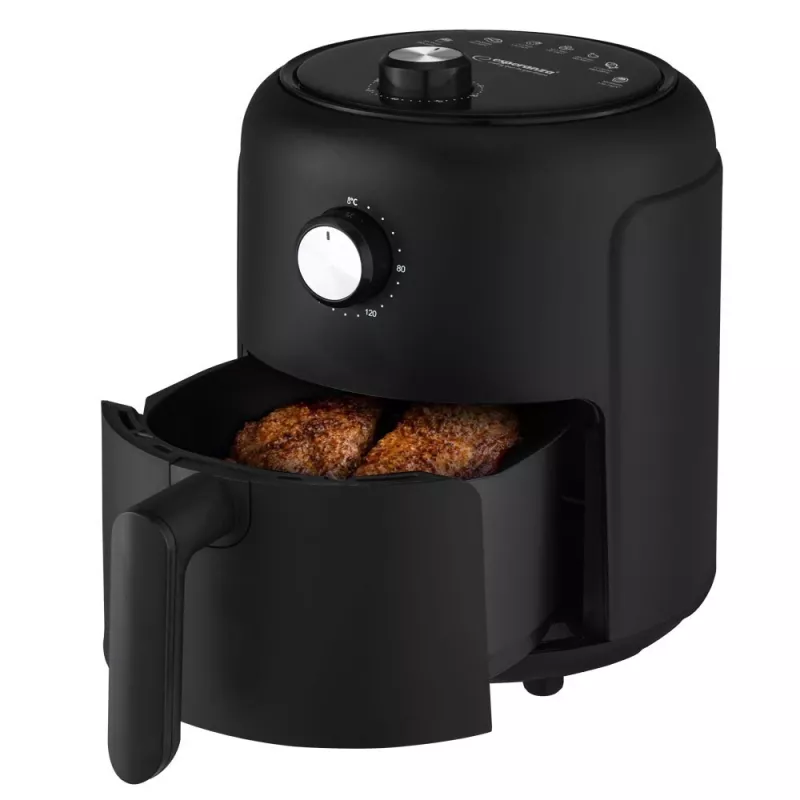 Fritadeira de ar quente ESPERANZA EKA001, 2,6 L, 1000 W, 7 programas, preta, compacta para a bancada