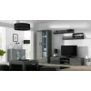 Aparador Cama Sideboard 120 cm SOHO S7 cinzento/cinzento brilhante