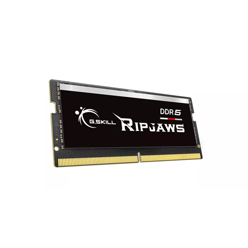 SO-DIMM 16 GB DDR5-5600, memória preta, F5-5600S4645A16GX1-RS, Ripjaws, INTEL XMP