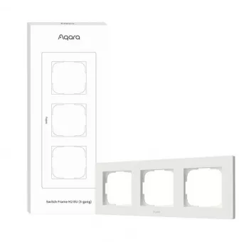 Moldura para interruptor inteligente H2 de 3 vias Aqara FE-X02D-W