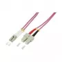 LogiLink - Cabo de patch - SC multimodo (M) para LC multimodo (M) - 1,0 m - Fibra ótica - Duplex - 50/125 µm - OM4 - sem halogéneos - violeta urze (FP4LS01)
