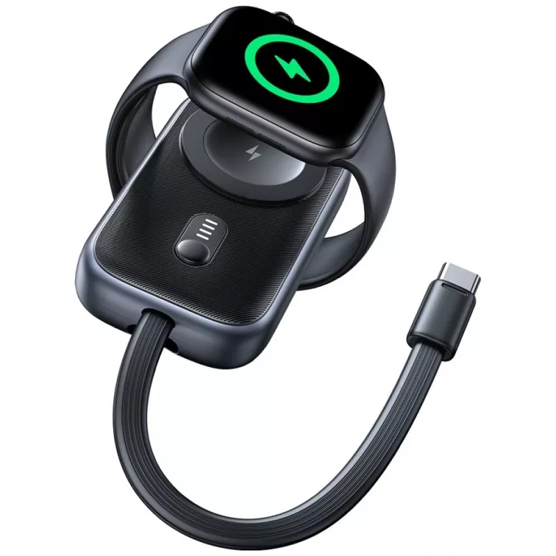 Powerbank usams CD245SBWXC02 1200mAh para Apple Watch – carregador portátil