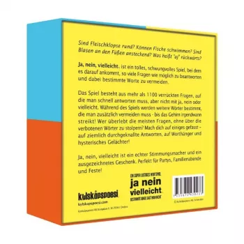 Ja nein vielleicht - Some Things Should Not Be Said, Jogo de Festa