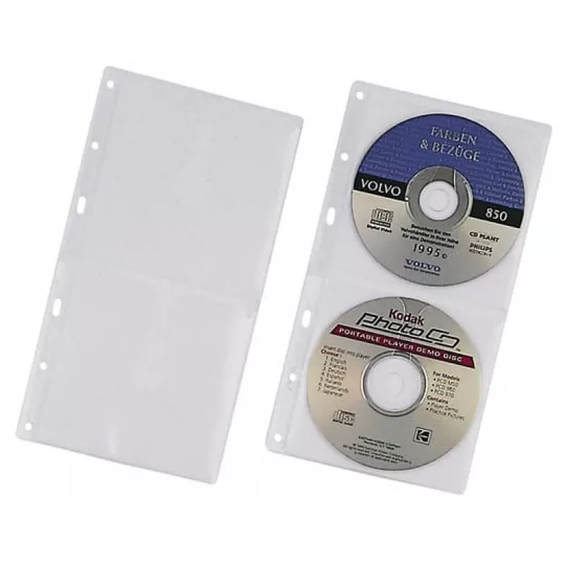 Bolsa para discos Durable 5203-19 2 discos transparente