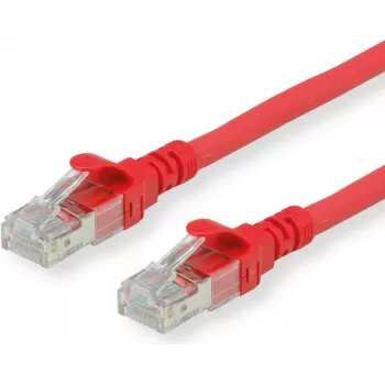 ROLINE - Cabo de rede - RJ-45 (M) para RJ-45 (M) - 30 cm - SFTP - CAT 6a - Vermelho (21.15.2971)