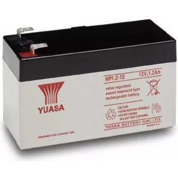 Bateria de chumbo Yuasa NP1.2-12 (VRLA), 12 V, 1,2 Ah