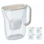 Jarra de filtragem de água BRITA Style Essential 2,4 L com 4 cartuchos areia