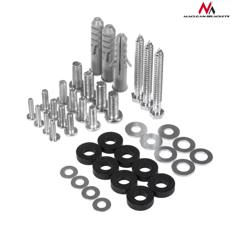 Suporte de parede para TV Maclean MC-759 para ecrãs de 13–55 polegadas, capacidade de carga 30 kg, VESA 75x75–400x400, inclinável e profundidade ajustável