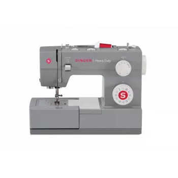 Máquina de costura SINGER Heavy Duty 4432 — elétrica, 32 pontos, casa de botão em 1 passo, braço livre, cinzento