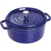 Cocotte redonda de ferro fundido Staub 24 cm Azul-escuro