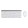 Logitech Slim Wireless Combo MK470 - conjunto teclado e rato - sem fios - 2,4 GHz - espanhol - branco sujo (920-009199)