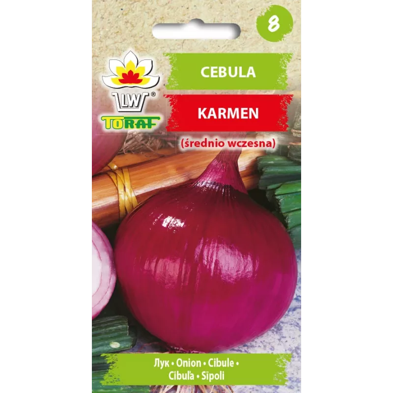 Sementes de hortícolas cebola Karmen Toraf, pacote 3g