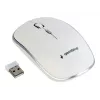 Rato sem fios GEMBIRD MUSW-4B-01-W, ambidestro, ótico 1600 DPI, 4 botões, RF Wireless, branco