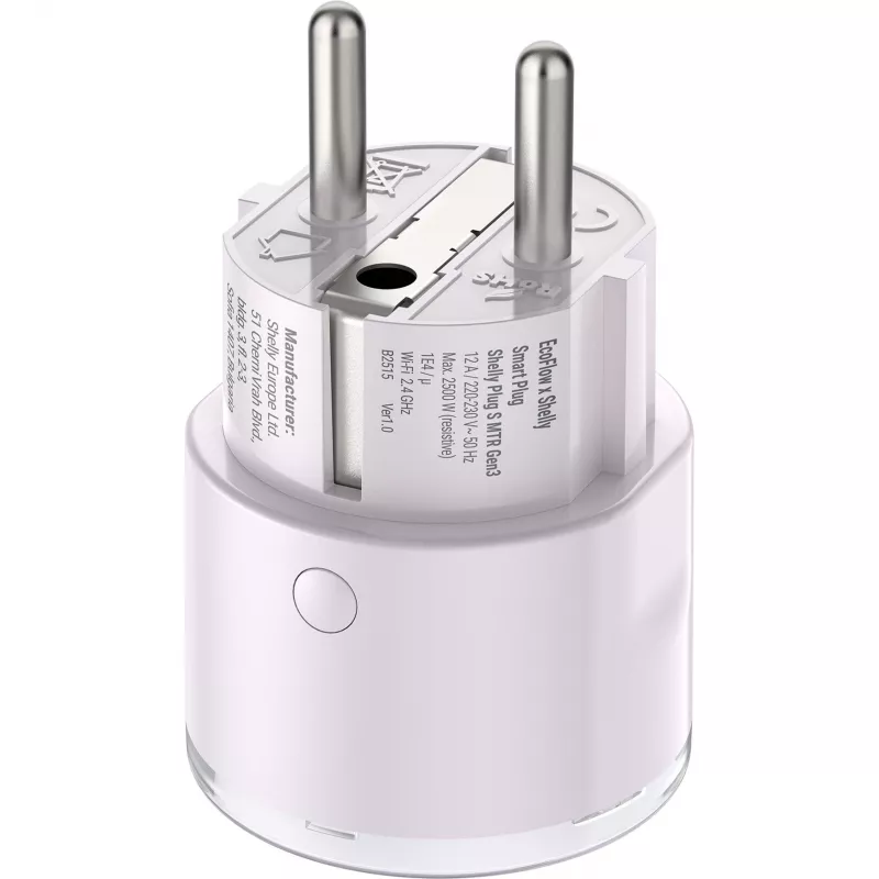 Tomada inteligente EcoFlow EF-OS-SM002-SMP2SHEL tomada inteligente Wi‑Fi com monitorização de energia