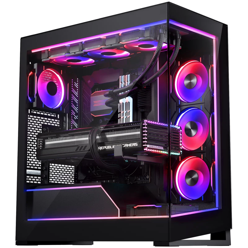 Kit DRGB Premium Phanteks NV5 + Power Hub, 3x para moldura exterior, 1x tampa de cabos da motherboard - preto