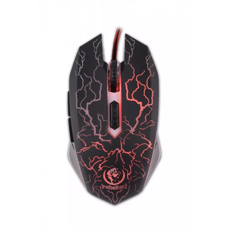 Rebeltec Diablo - Rato - ótico - 6 botões - com fios - USB