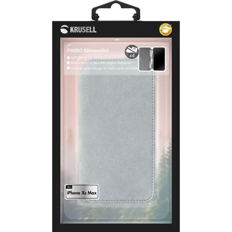 Capa tipo carteira Krusell Broby 4 Card SlimWallet iPhone XS Max