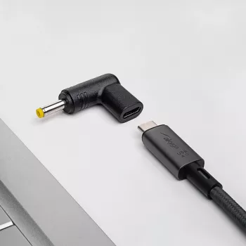 Adaptador de carregamento Akyga AK-ND-C04 USB-C para DC 4,0 x 1,7 mm para portáteis, 18,5-20 V, 100 W, para Lenovo