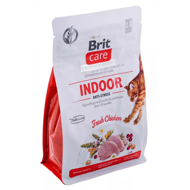 BRIT Care Grain-Free Adult interior anti-stress - alimento seco para gatos - 400 g