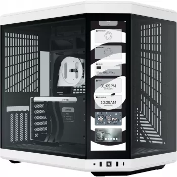 Caixa PC HYTE Y70 Touch Infinite Midi Tower preto, branco
