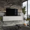 Móvel RTV ABI 4D 200x38x62 branco mate