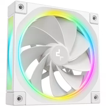 Ventoinha para PC DeepCool FL12R de 120 mm, branca, 2150 RPM, PFC ativo, retroiluminação ARGB