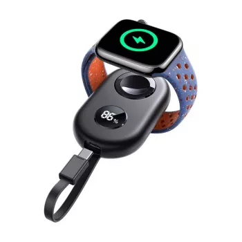 Carregador de indução sem fios Joyroom JR-W09 3W com cabo USB-C para Apple Watch, preto