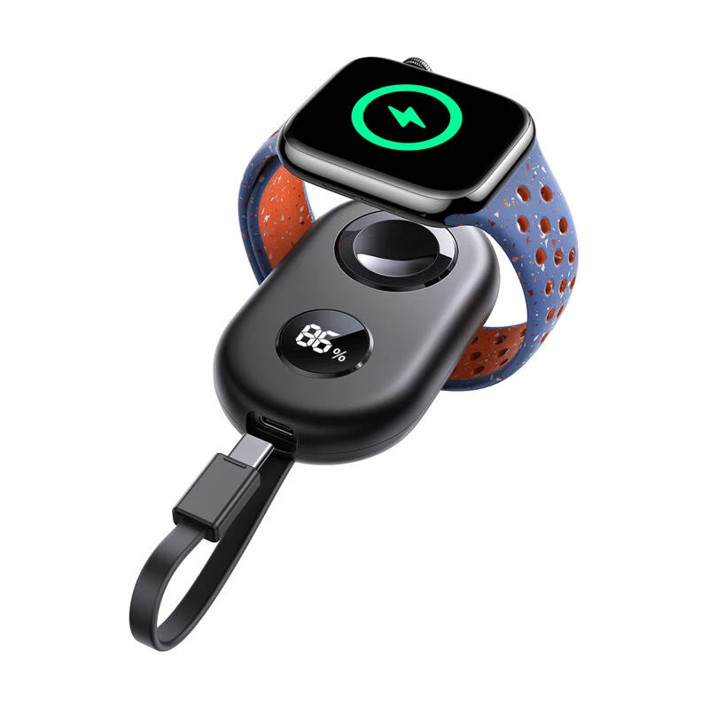 Carregador de indução sem fios Joyroom JR-W09 3W com cabo USB-C para Apple Watch, preto