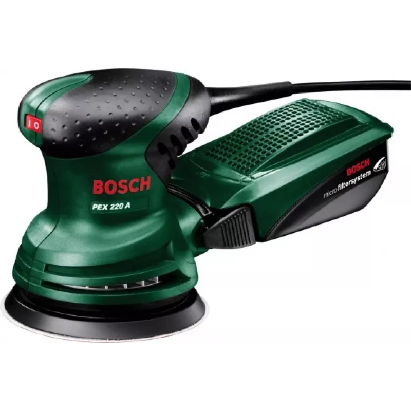 Lixadora excêntrica Bosch PEX 220 A 24000 OPM preto, verde