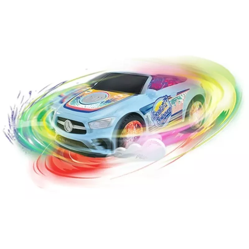 Carro Dickie Toys Mercedes-Benz E-Class Beat Spinner azul 3 pilhas AA