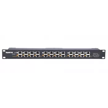 Injetor PoE Gigabit Extralink 12 portas 12x 1000Mb/s RJ45, Rackmount