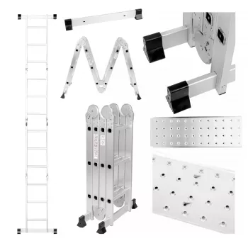 Extralink Escada articulada LAD3X4MP 3X4, 3,55 m (+PLATAFORMA)