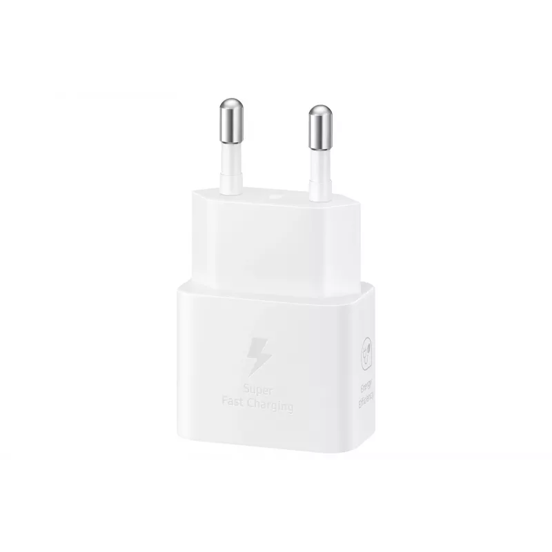 Carregador rápido USB AC Samsung EP-T2510 25W branco, USB-C, PPS, Super Fast Charging