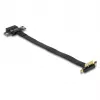 Placa riser DeLOCK PCI Express x1 macho 90° angular para slot x1 com cabo 30 cm