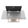 Exaustor Akpo WK-4 Black Eco 50 de parede cinzento, vidro preto