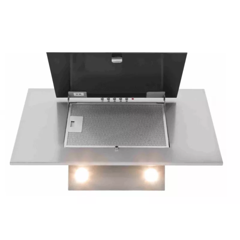 Exaustor Akpo WK-4 Black Eco 50 de parede cinzento, vidro preto