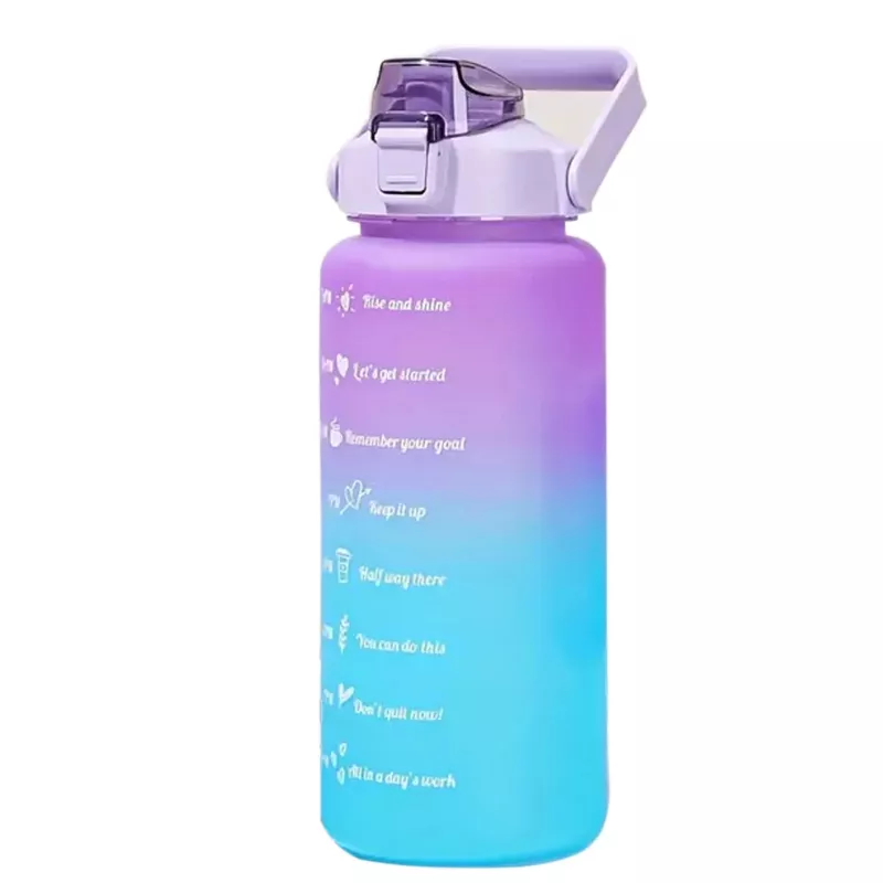 Garrafa motivacional Extralink, garrafa de água, 2000 ml, roxo-azul, BUT-992