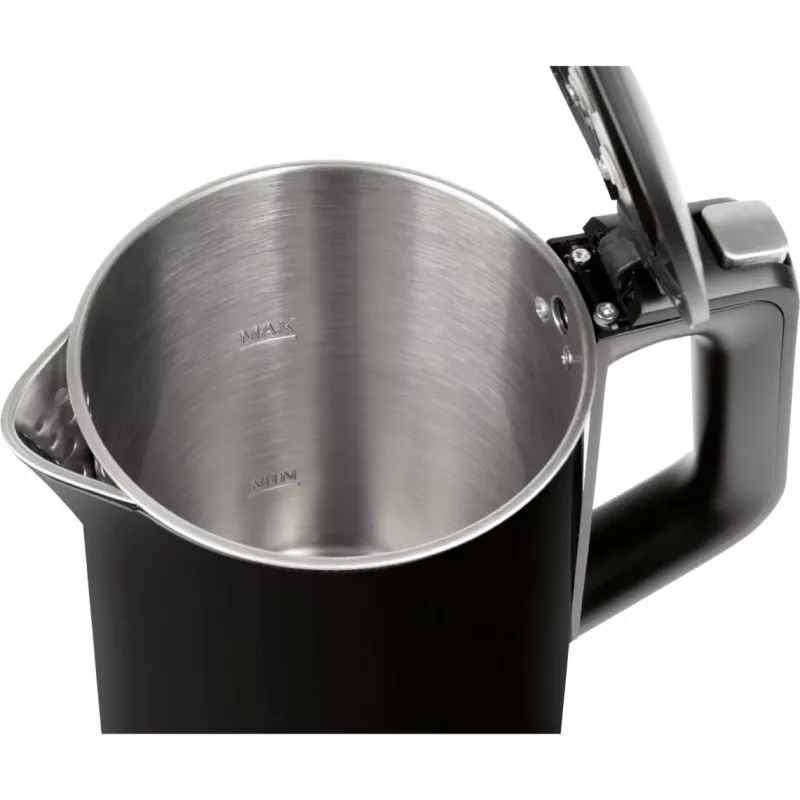 Chaleira ProfiCook PCWKS1243 — 1,7 L, 2200 W, controlo de temperatura 50–100°C, preto