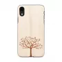Capa para smartphone man and wood para iPhone XR — madeira de macieira, superfície preta