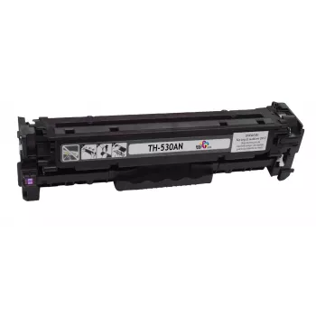Toner TB compatível com HP CC530A, 100% novo, preto