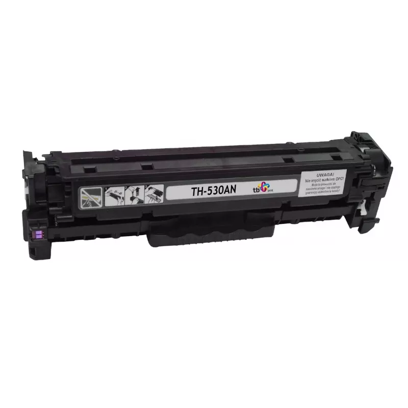 Toner TB compatível com HP CC530A, 100% novo, preto